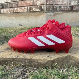 adidas Freak SM Mid Football Cleats Red White Men’s Size 13